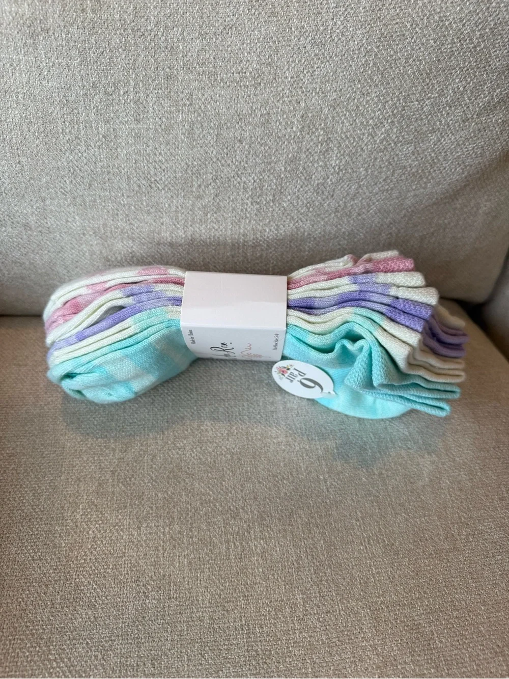 Alexa Rose No-Show Athletic Socks - Multi Color